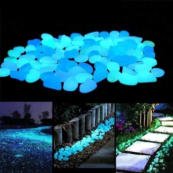 Décoration Jardin - GlowStones™ - Bleu - Espace Lumineux